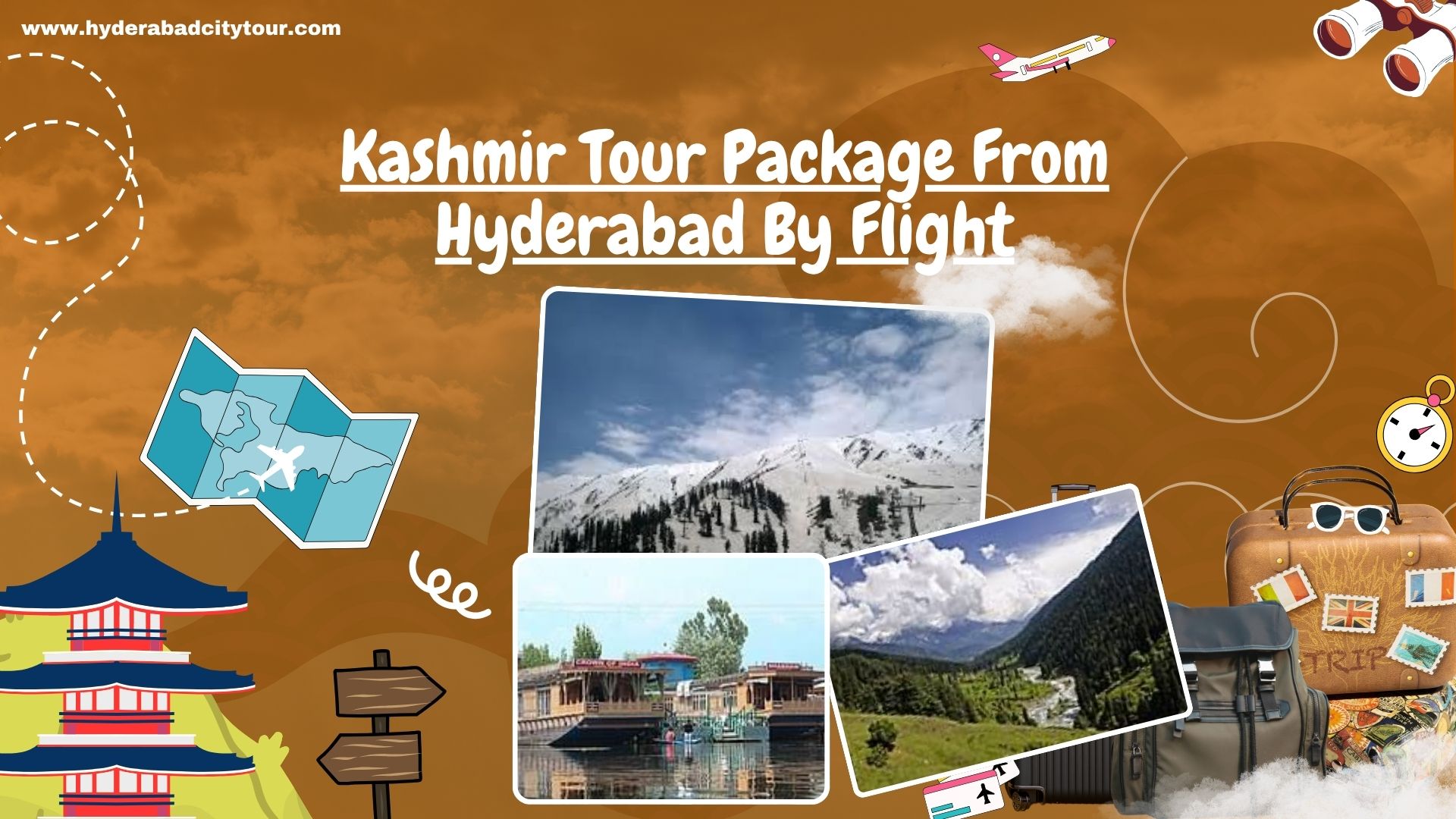 Kashmir Tour Package From Hyderabad By Flight